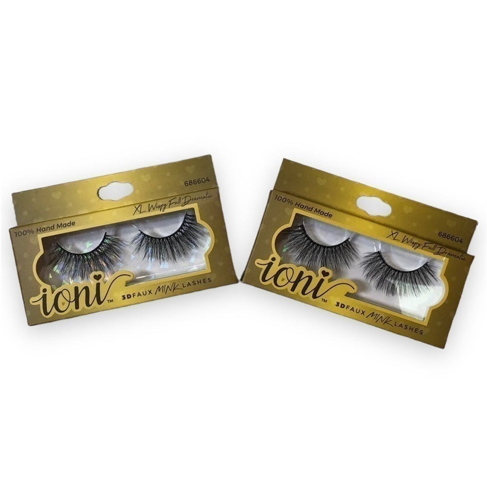 IONI 3D Faux Mink Eyelashes‎ 686604 Lot of 2 boxes